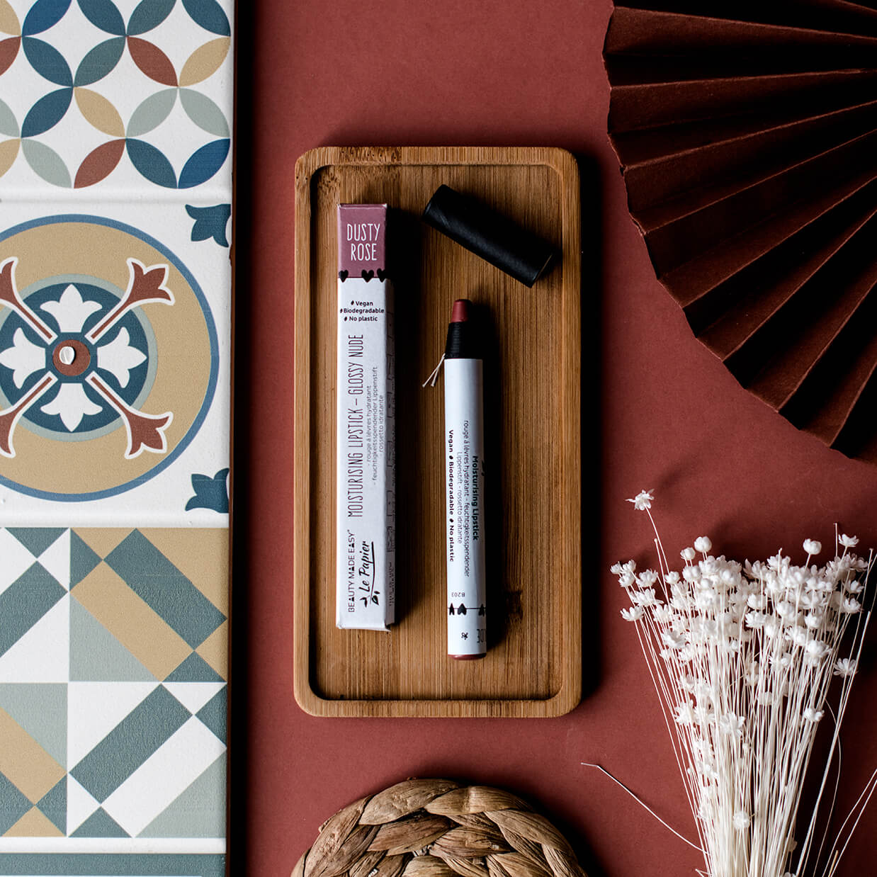 Glossy Lipstick - Dusty Rose - Life Before Plastik